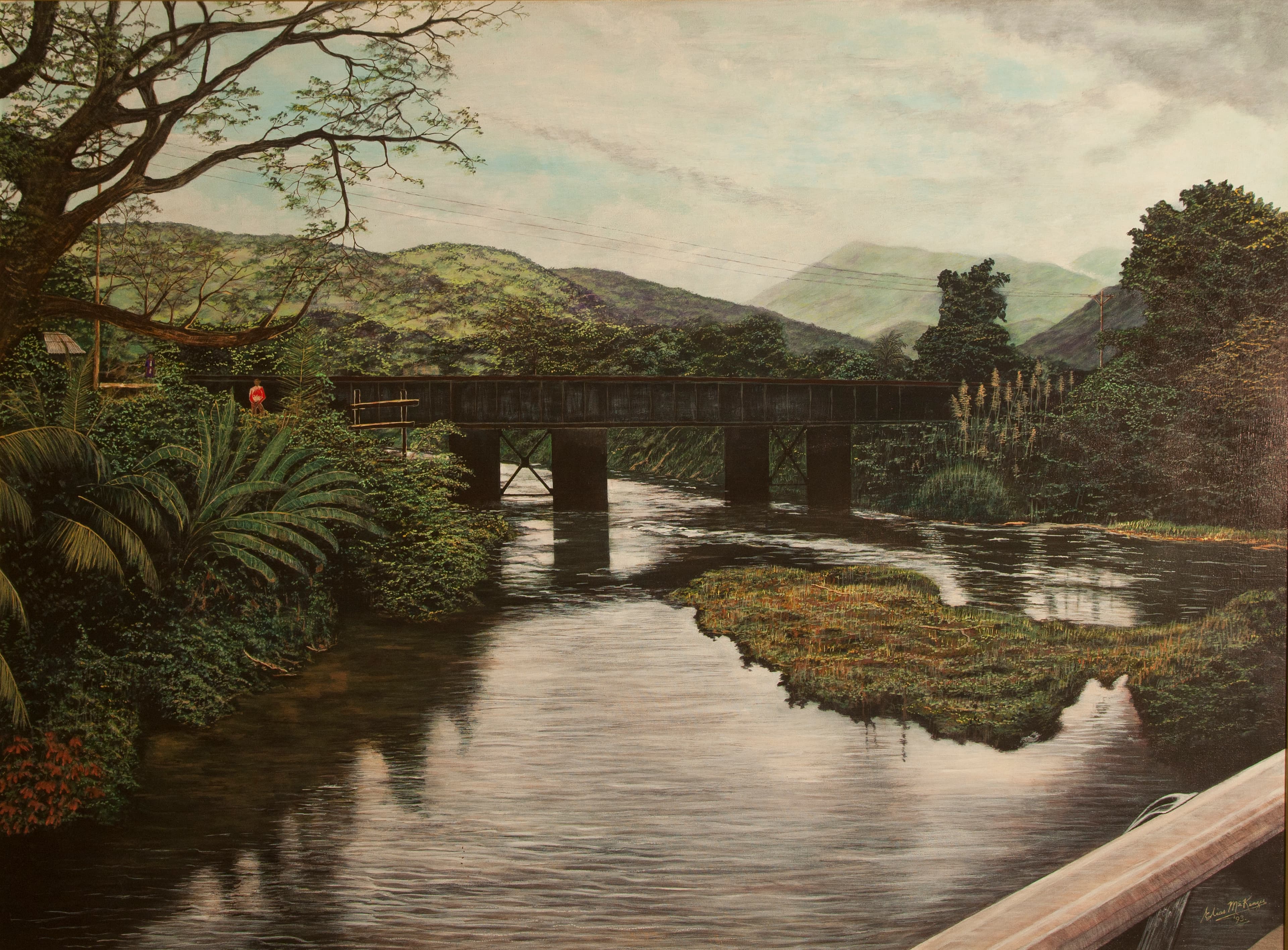 Railway bridge over the Spanish River